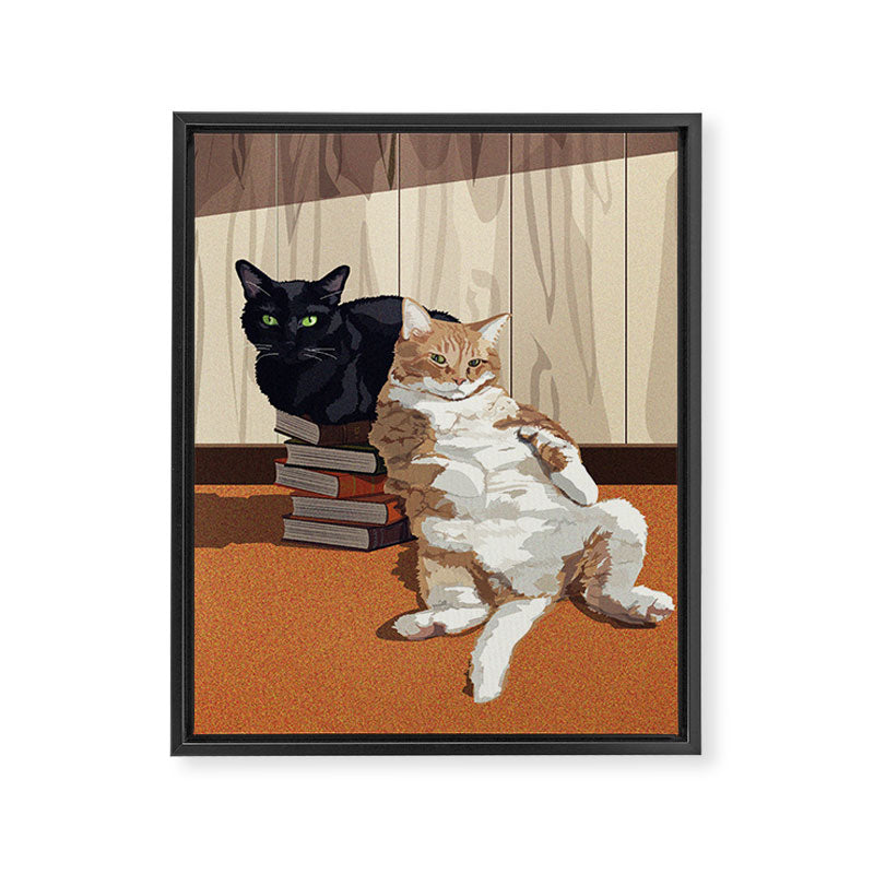 Indoor Sunbathing Framed Canvas Print Gallery Image 6