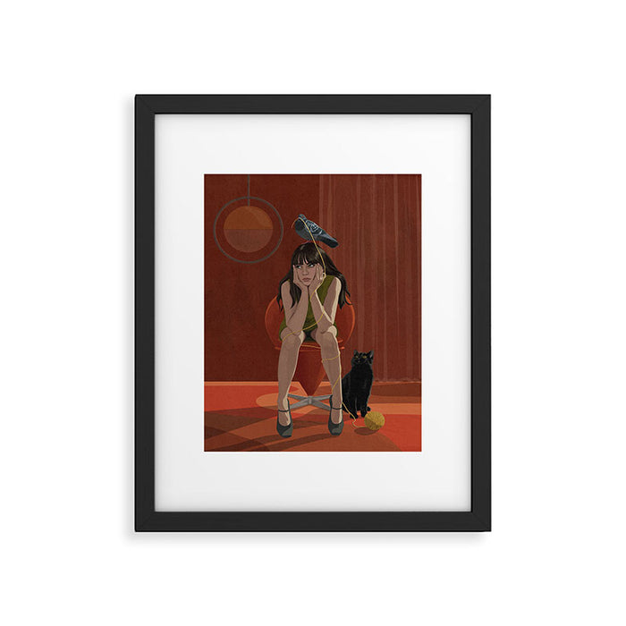Little Miss Pigeon Head  Framed Art Print Gallery Image 1