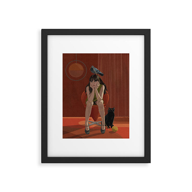 Little Miss Pigeon Head  Framed Art Print Gallery Image 5
