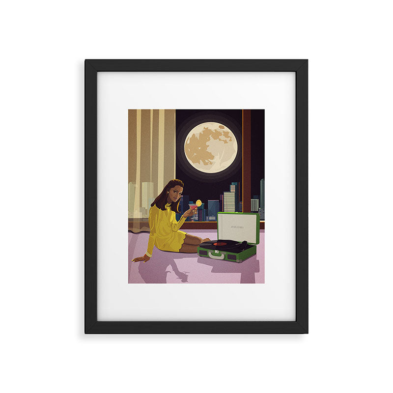 Moonlight Tunes Framed Art Print Gallery Image 5