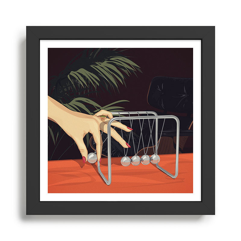 Newton's Cradle Framed Art Print Gallery Image 1