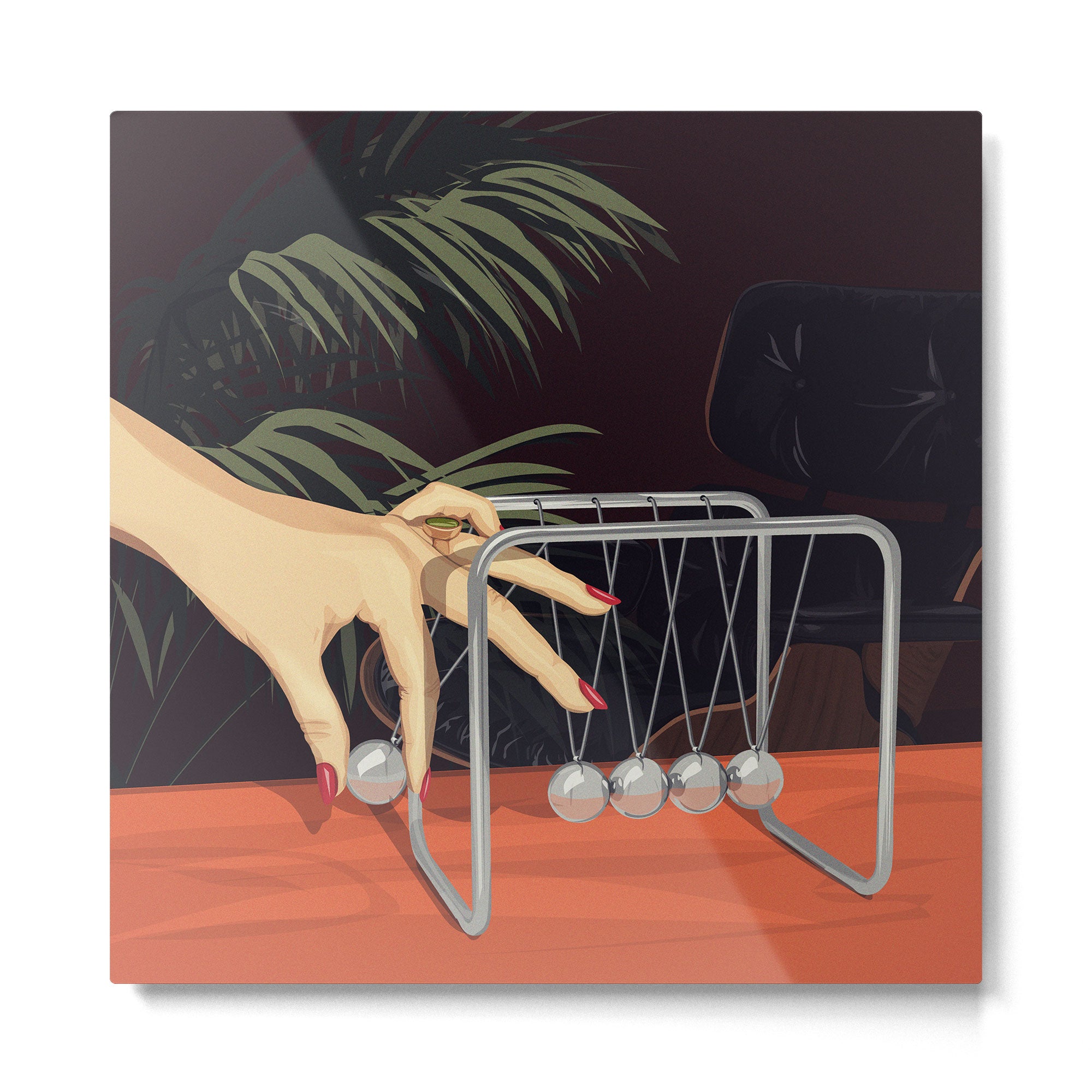 Newton's Cradle Metal Print Gallery Image 2