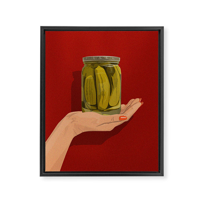 Pickles Framed Canvas Print Gallery Image 1