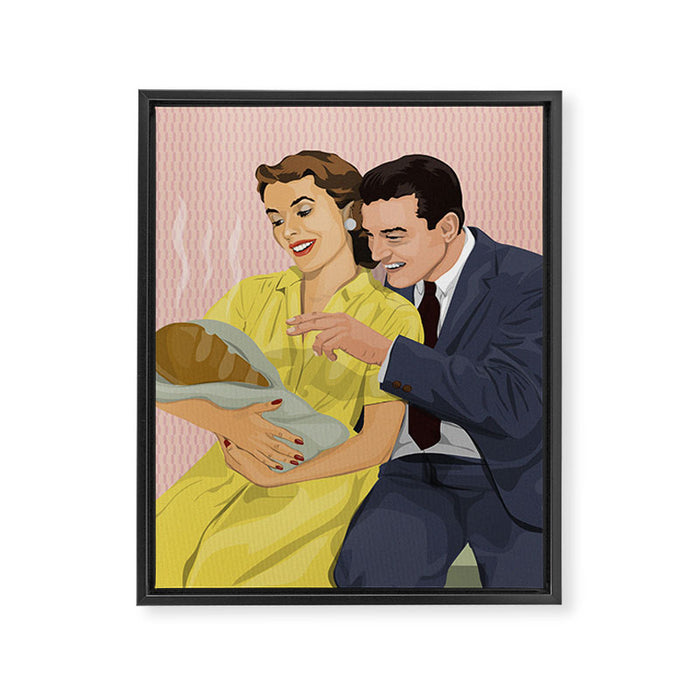 Proud Parents Framed Canvas Print Gallery Image 1