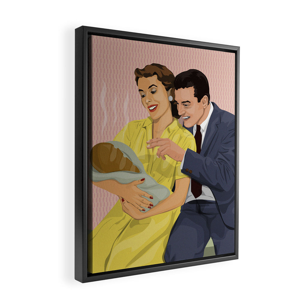 Proud Parents Framed Canvas Print Gallery Image 2