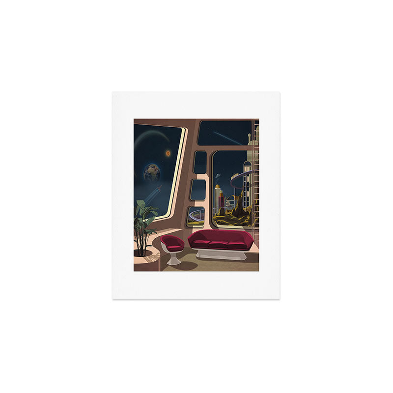 Space Lounge Art Print Gallery Image 1