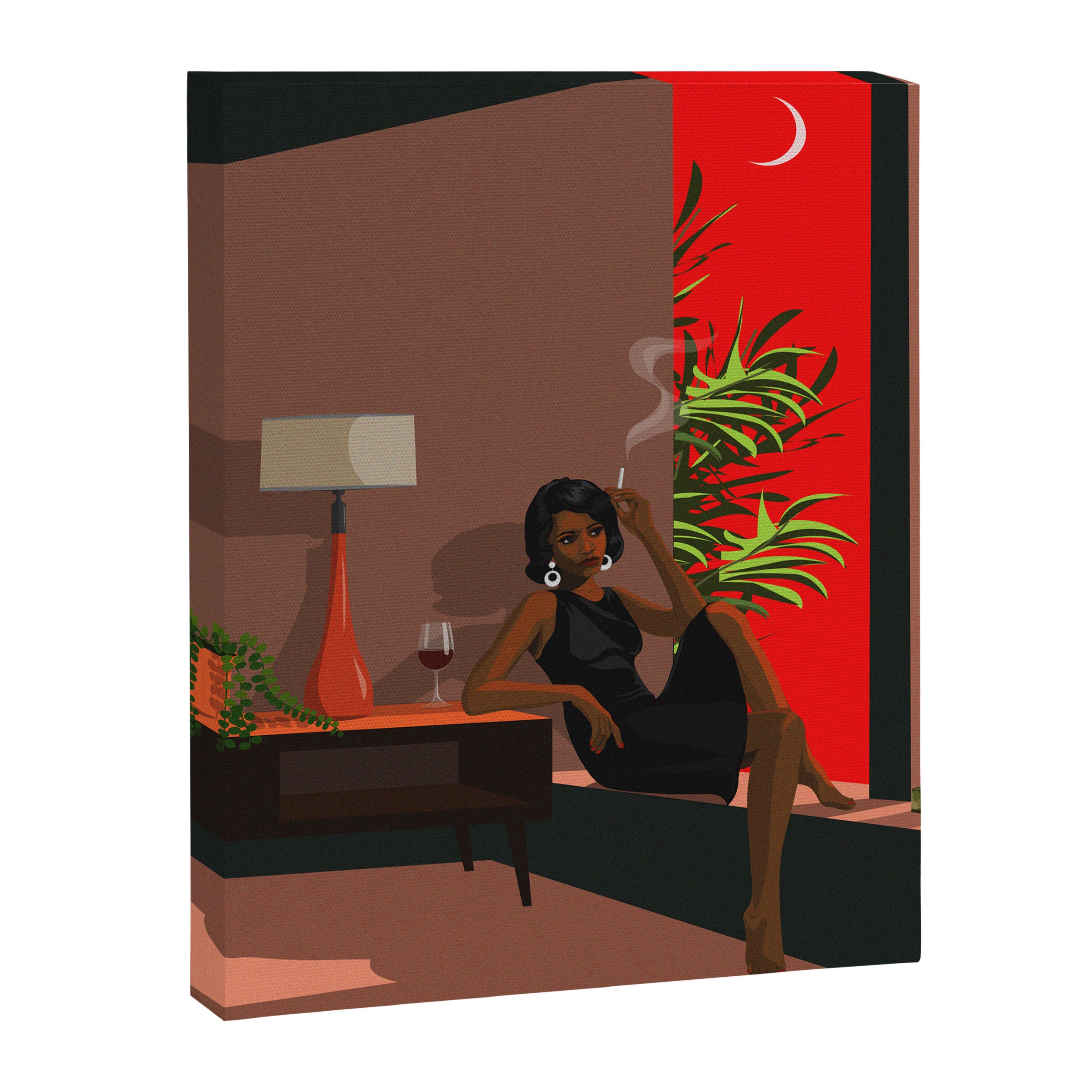 Sunset Cigarette Canvas Print Gallery Image 3
