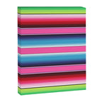 Pink Mexican Serape Blanket Stripes Canvas Print Gallery Image 8
