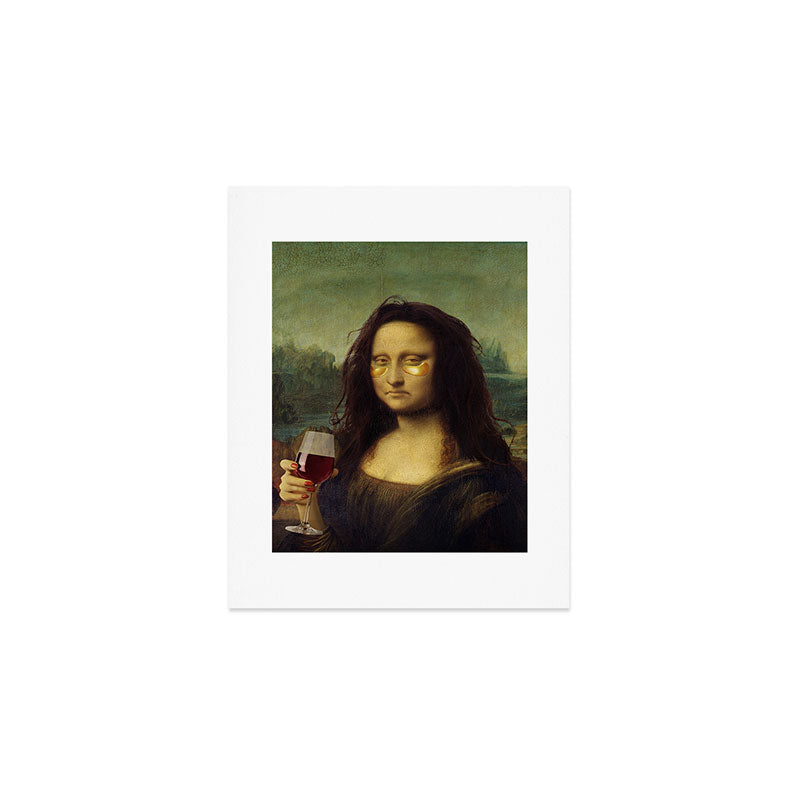 Drunk Lisa Art Print Gallery Image 1