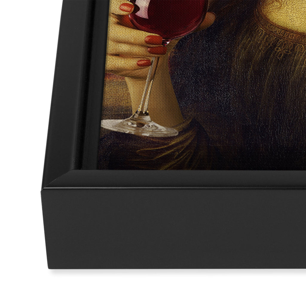 Drunk Lisa Framed Canvas Print Gallery Image 3