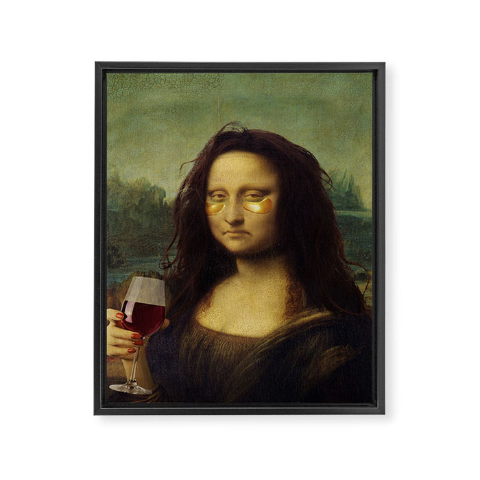 Drunk Lisa Framed Canvas Print Gallery Image 1