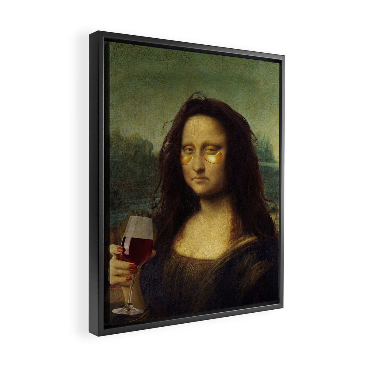 Drunk Lisa Framed Canvas Print Gallery Image 2