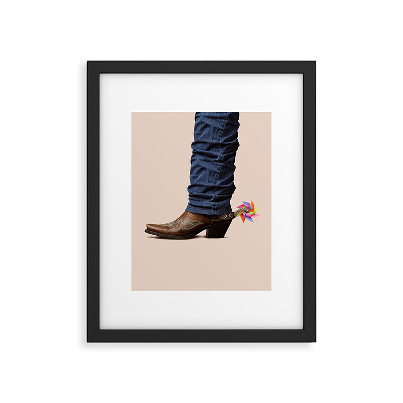Funny Cowboy  Framed Art Print Gallery Image 6