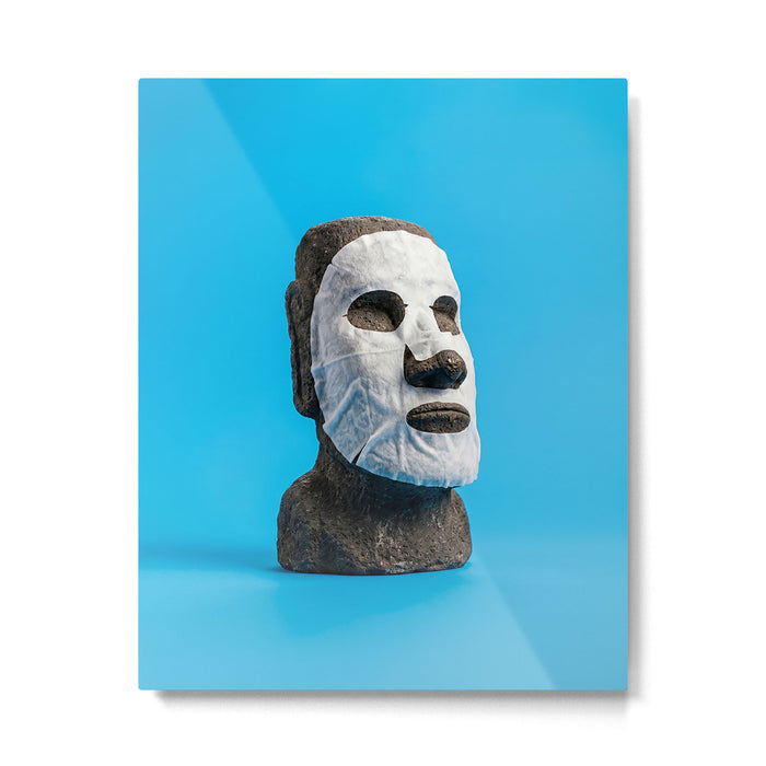 Moai Face Tune Metal Print Gallery Image 1