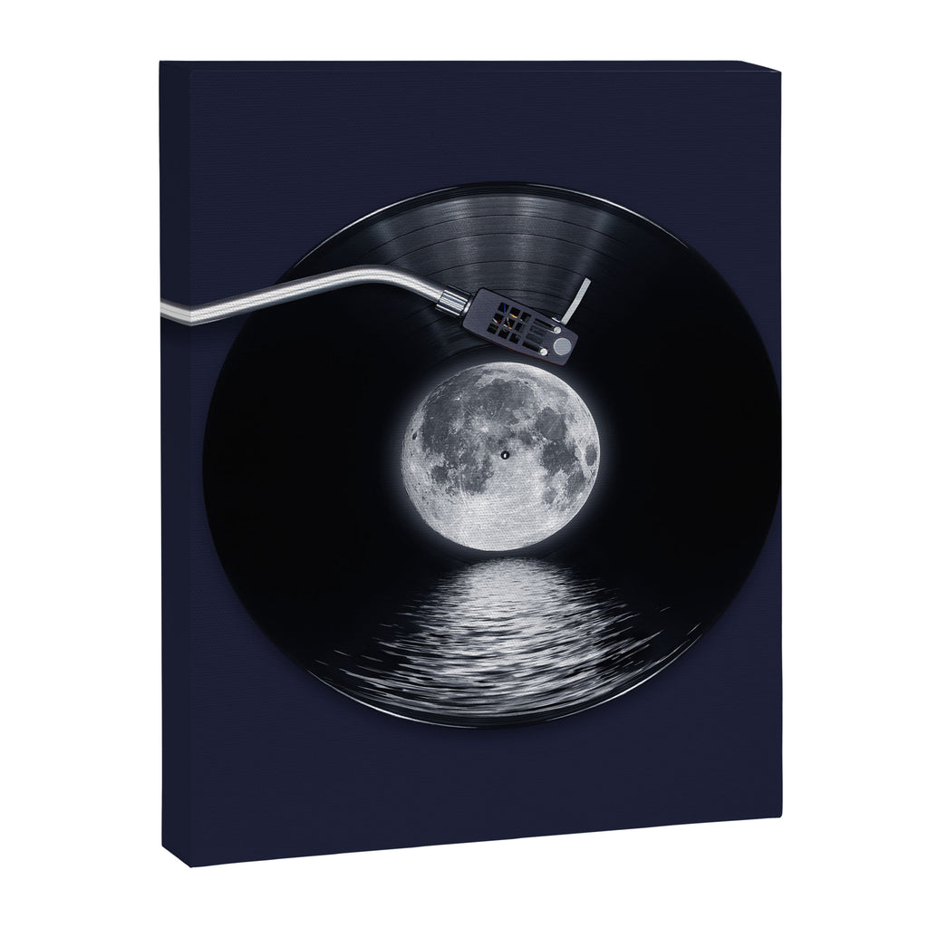 Vinyl moon Canvas Print Gallery Image 8