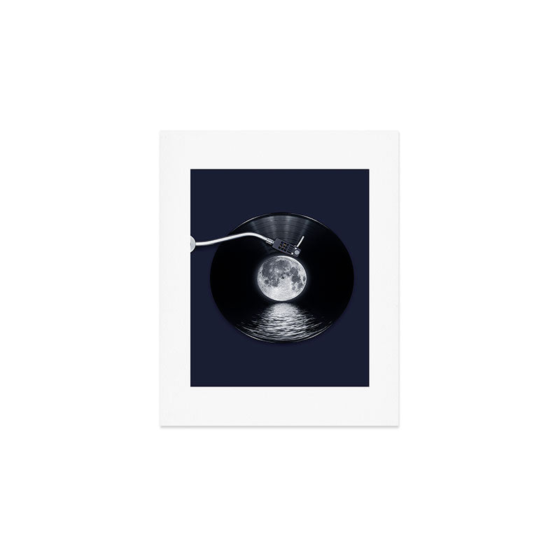 Vinyl moon Art Print Gallery Image 1