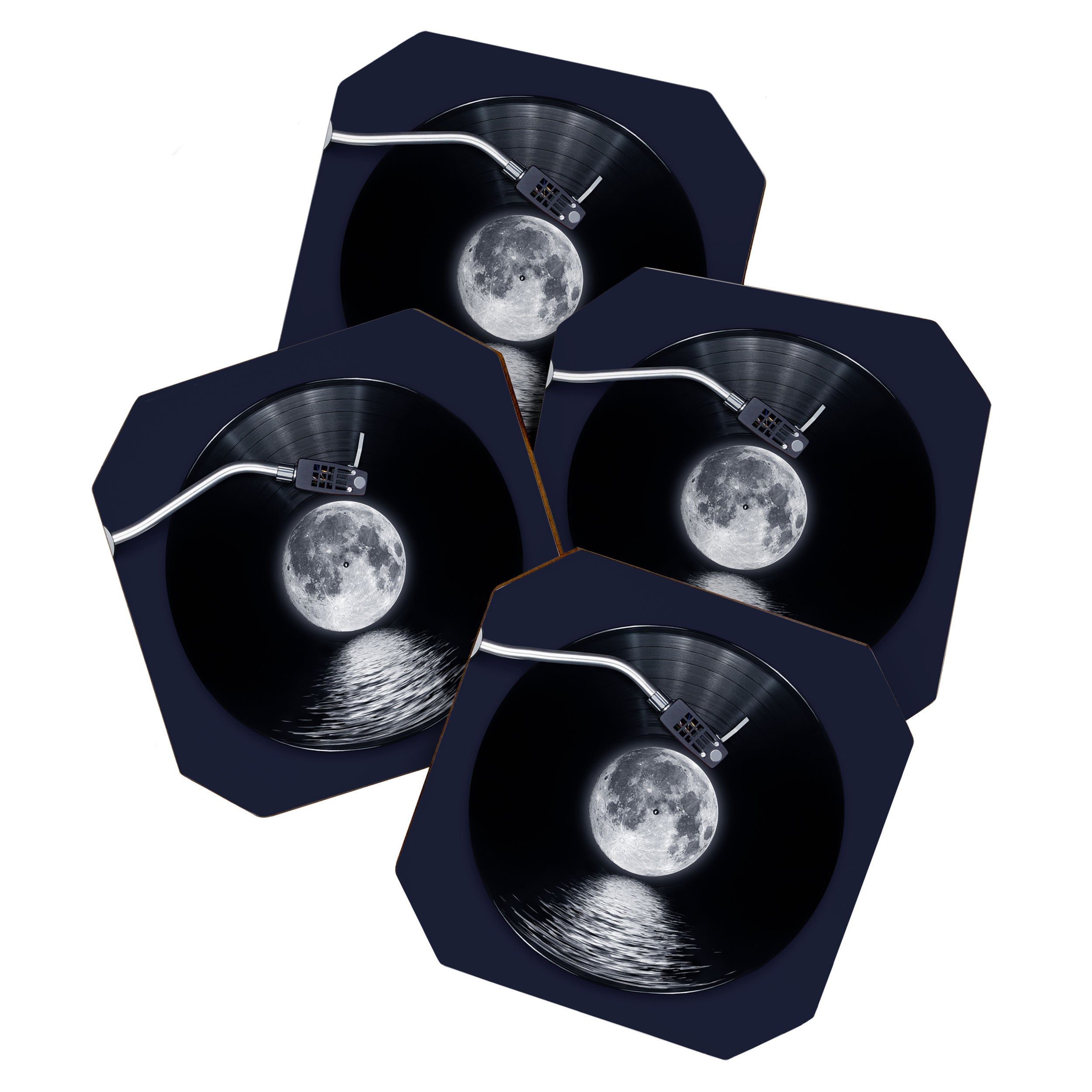 Vinyl moon Coaster Gallery Image 1