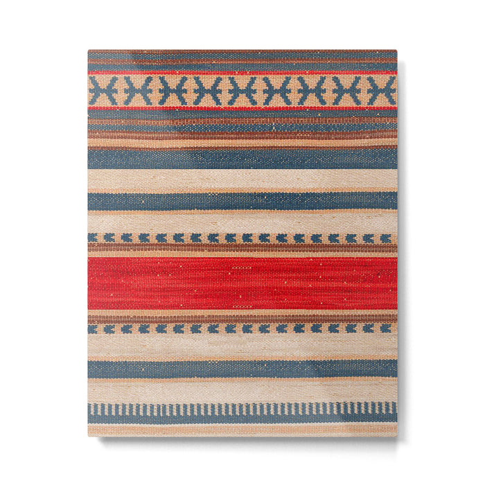 Bohemian Tapestry: Timeless Moroccan Heritage Fabrics Metal Print Gallery Image 1