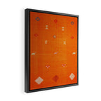 Boho Oriental Orange Traditional Desert Moroccan Style  Framed Canvas Print Gallery Image 2