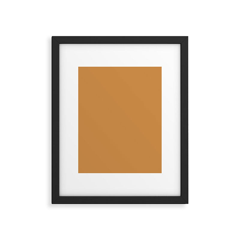Desert Sands: Camel Skin Hue and Leather Style Framed Art Print Gallery Image 6
