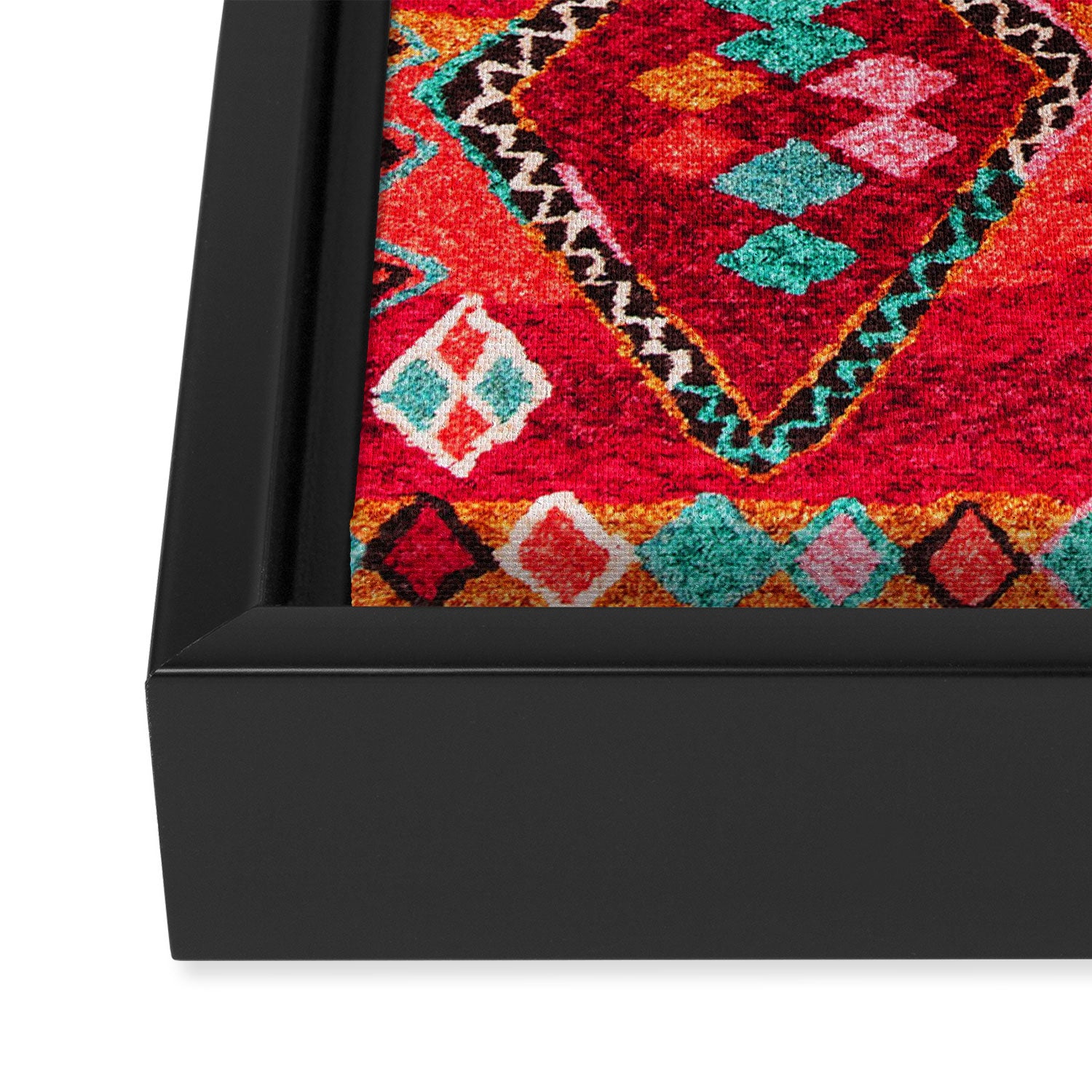 Epic Red Oriental Anthropologie Berber Atlas Moroccan Style Framed Canvas Print Gallery Image 3
