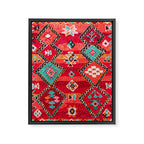 Epic Red Oriental Anthropologie Berber Atlas Moroccan Style Framed Canvas Print Gallery Image 8