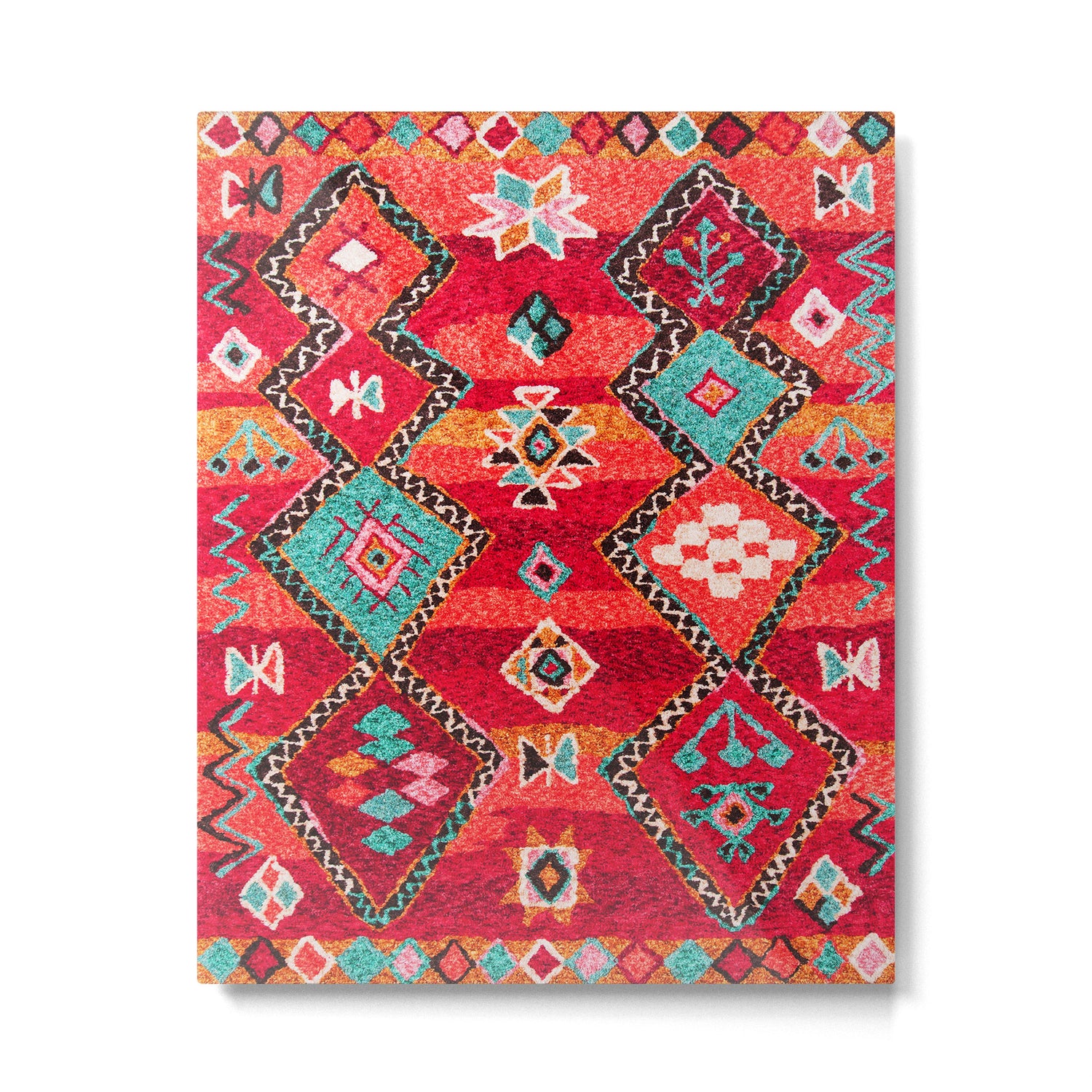 Epic Red Oriental Anthropologie Berber Atlas Moroccan Style Metal Print Gallery Image 6