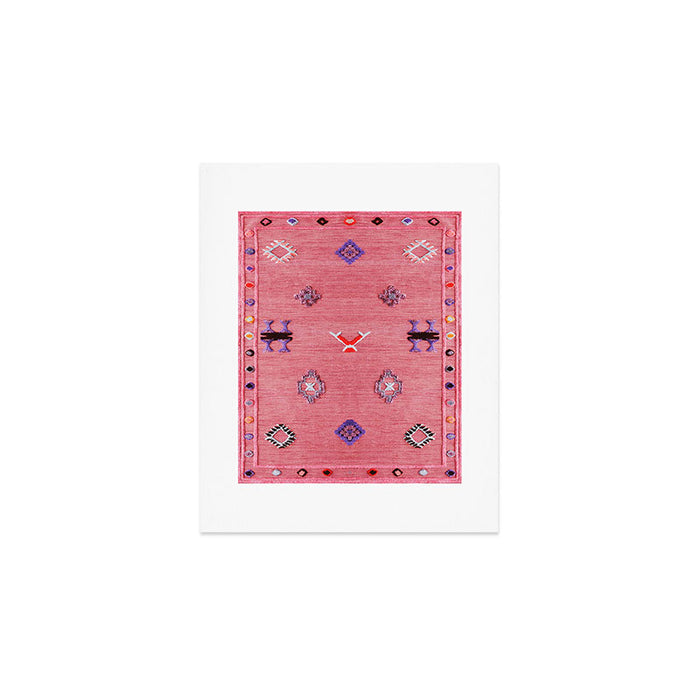 Lovely Pink Oriental Traditional Moroccan Handmade Printable Style  Art Print Gallery Image 1