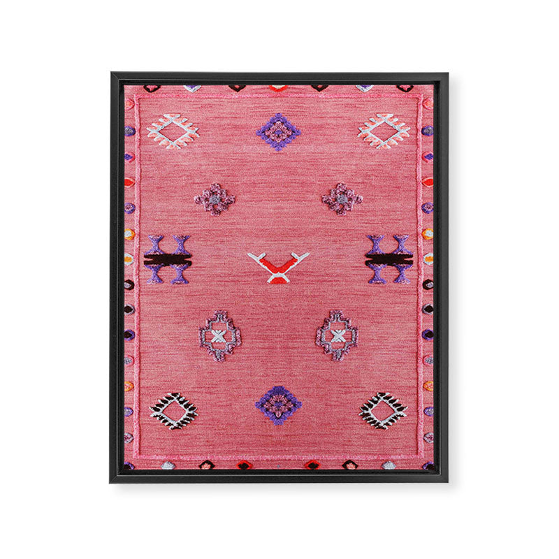 Lovely Pink Oriental Traditional Moroccan Handmade Printable Style  Framed Canvas Print Gallery Image 8