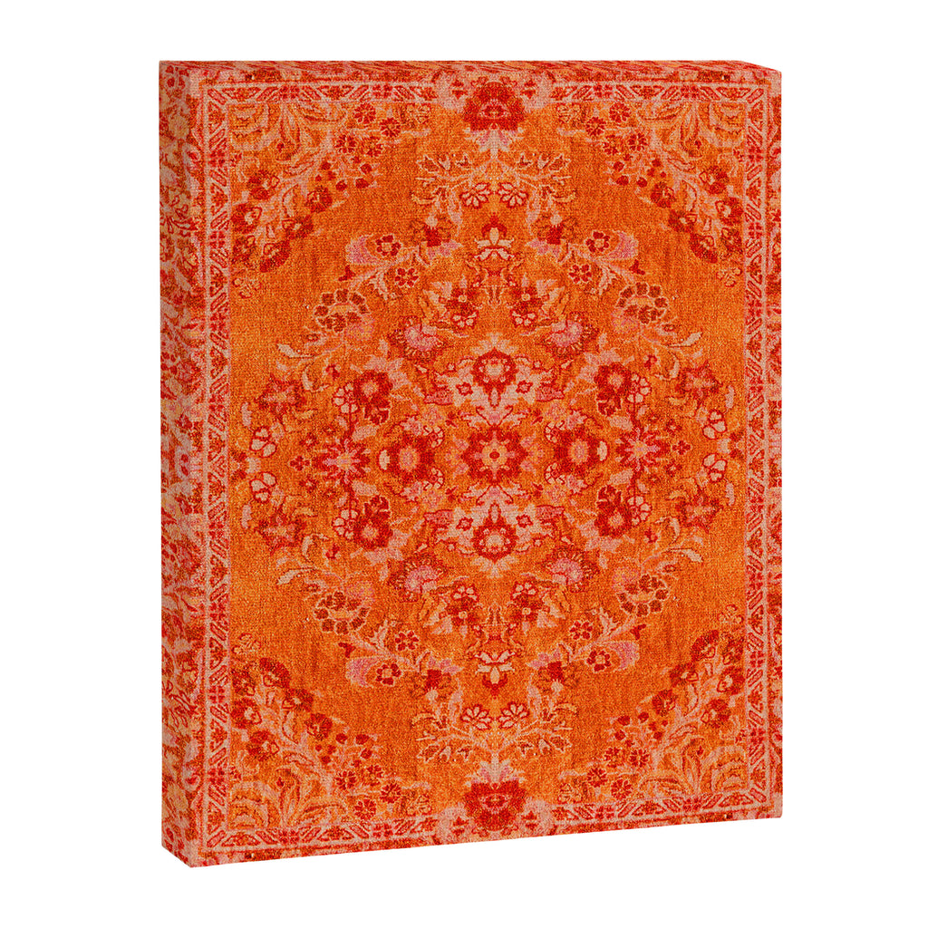 Orange Bohemian Oriental Heritage Traditional Vintage Moroccan Style Canvas Print Gallery Image 1