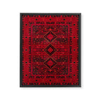 Scarlet Elegance: Oriental Moroccan & Ottoman Artistry Framed Canvas Print Gallery Image 8