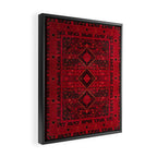 Scarlet Elegance: Oriental Moroccan & Ottoman Artistry Framed Canvas Print Gallery Image 2