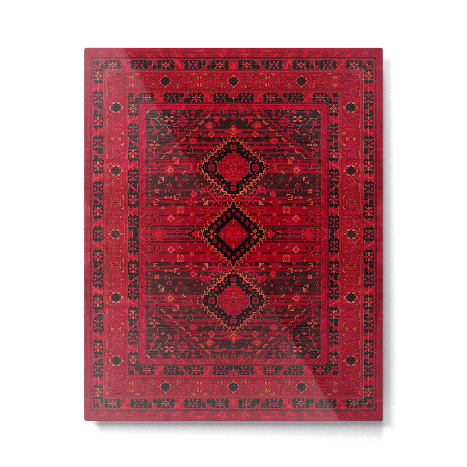 Scarlet Elegance: Oriental Moroccan & Ottoman Artistry Metal Print Gallery Image 6