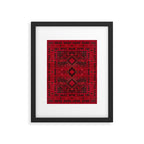 Scarlet Elegance: Oriental Moroccan & Ottoman Artistry Framed Art Print Gallery Image 6