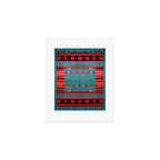 Traditional Berber Bohemian Moroccan Handmade Fabric Style Fall Autumn Color Inspiration Art Print Gallery Image 1