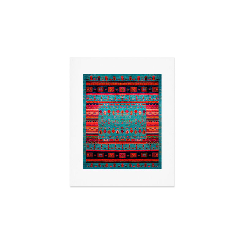 Traditional Berber Bohemian Moroccan Handmade Fabric Style Fall Autumn Color Inspiration Art Print Gallery Image 1