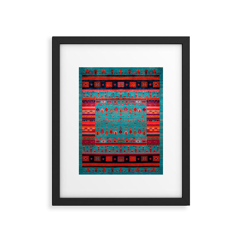 Traditional Berber Bohemian Moroccan Handmade Fabric Style Fall Autumn Color Inspiration Framed Art Print Gallery Image 6