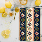 Earthy Boho Geometric Tribal Stripe Pattern Cutting Board Gallery Image 2