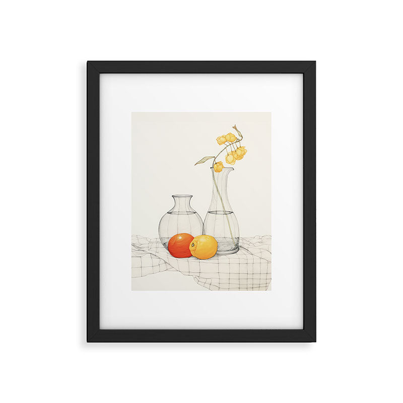 Minimalist Citrus Still Life Fine Art Framed Art Print Gallery Image 5