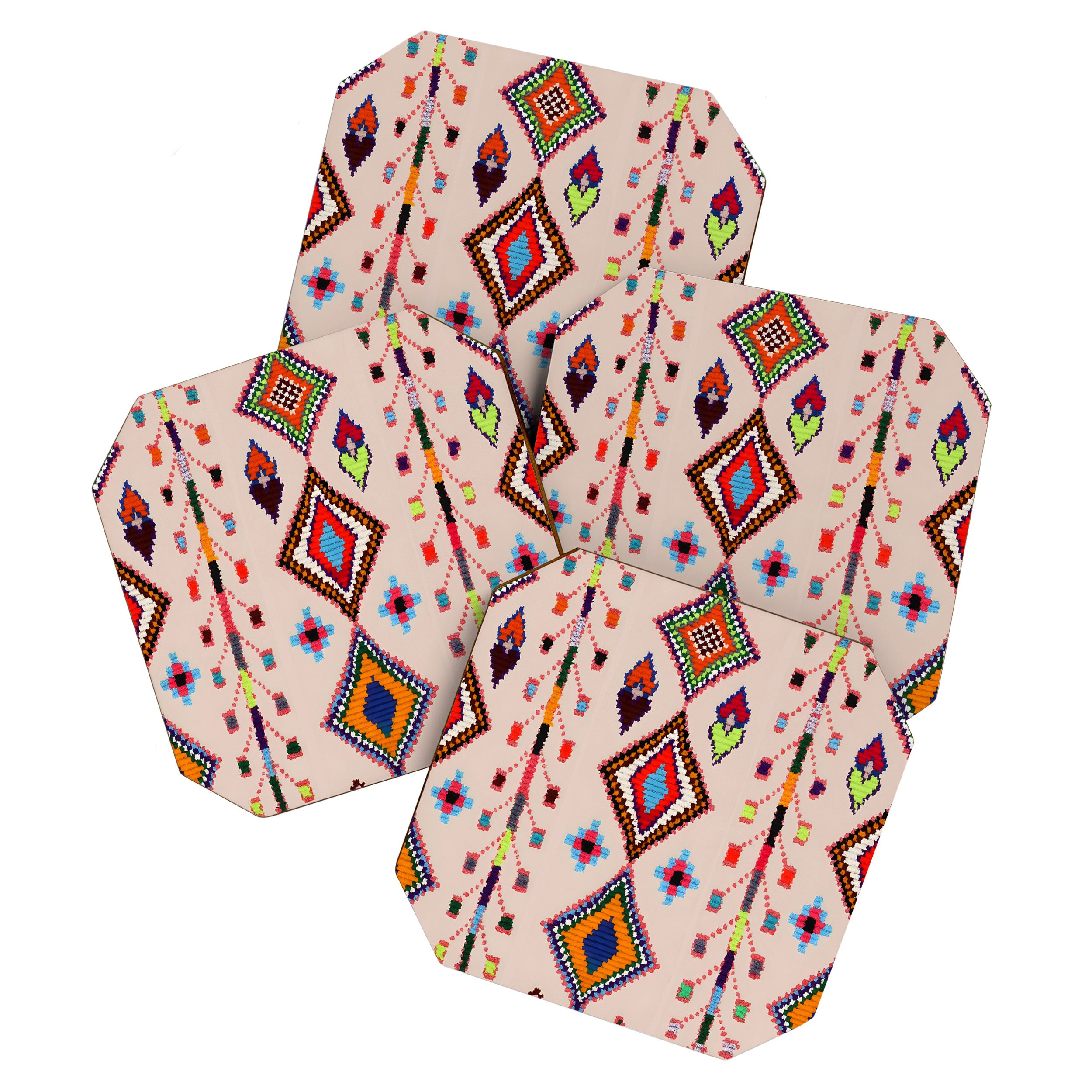 N15 - Oriental Traditional Bohemian Moroccan Artwork. Coaster Gallery Image 1