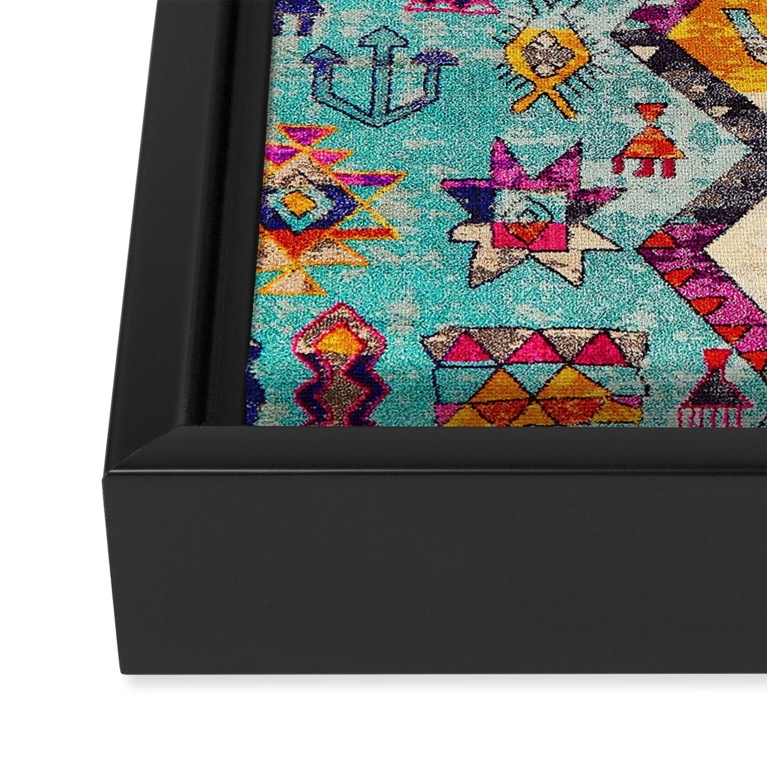 N178 - Antique Oriental Traditional Berber Bohemian Moroccan Style  Framed Canvas Print Gallery Image 3