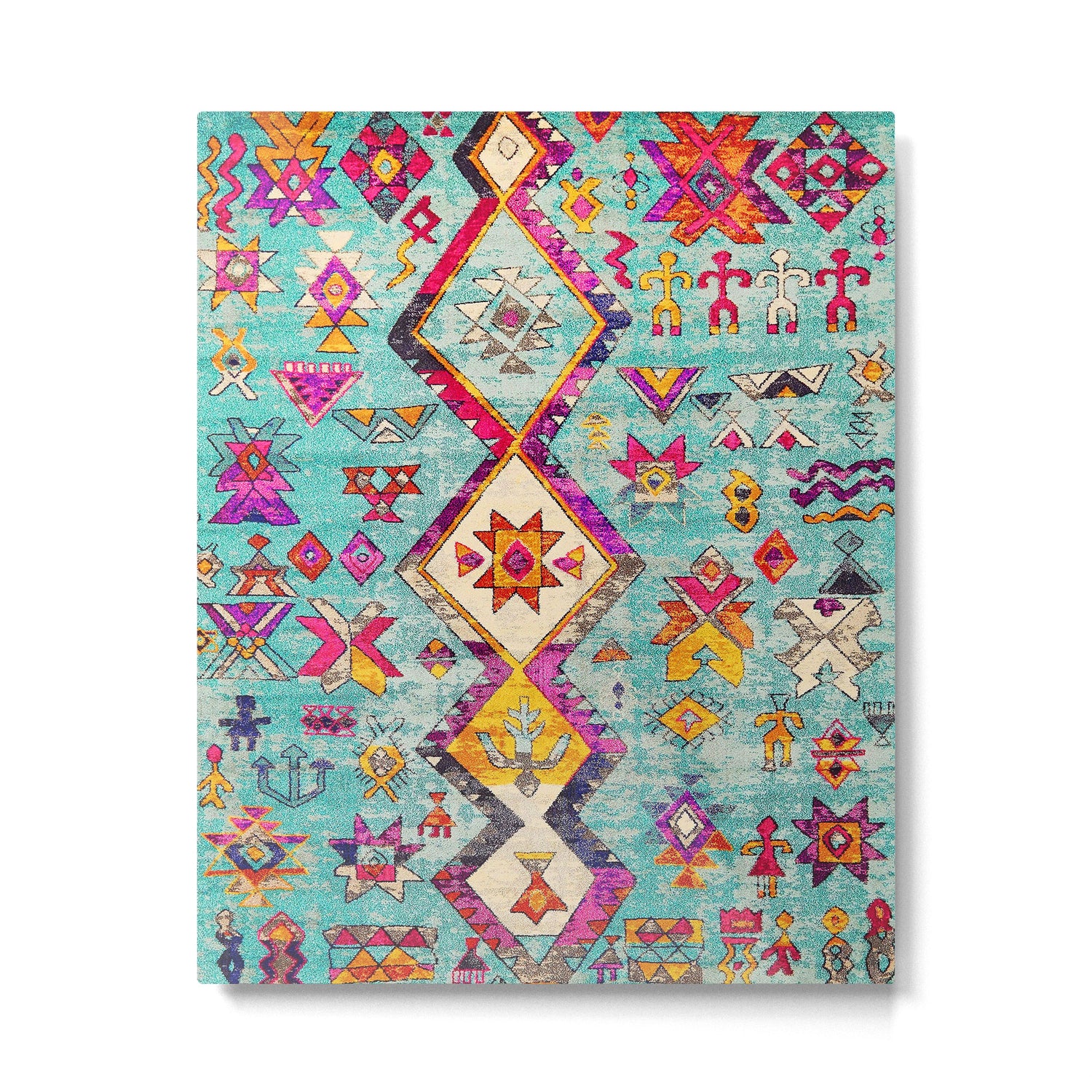 N178 - Antique Oriental Traditional Berber Bohemian Moroccan Style  Metal Print Gallery Image 6