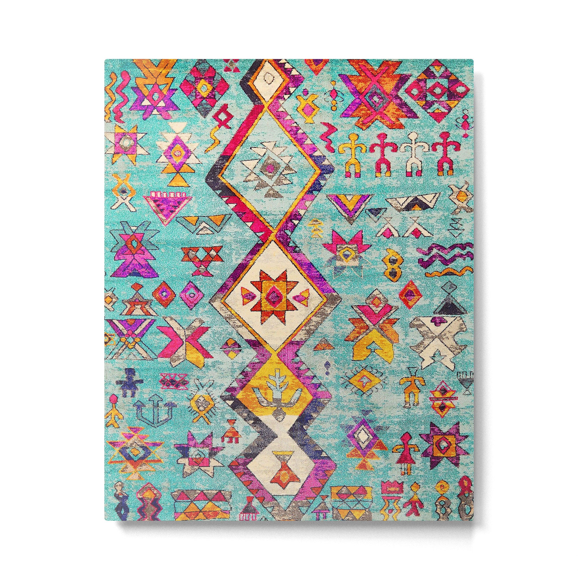 N178 - Antique Oriental Traditional Berber Bohemian Moroccan Style  Metal Print Gallery Image 6