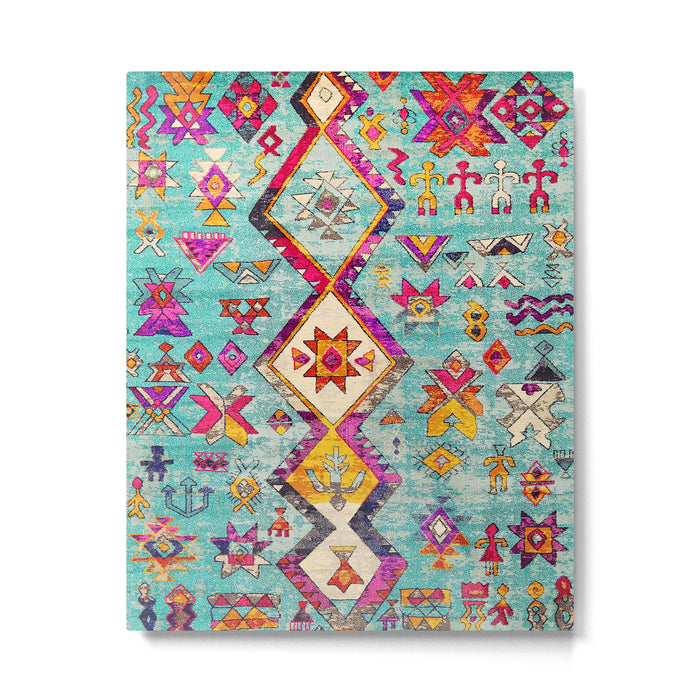 N178 - Antique Oriental Traditional Berber Bohemian Moroccan Style  Metal Print Gallery Image 1