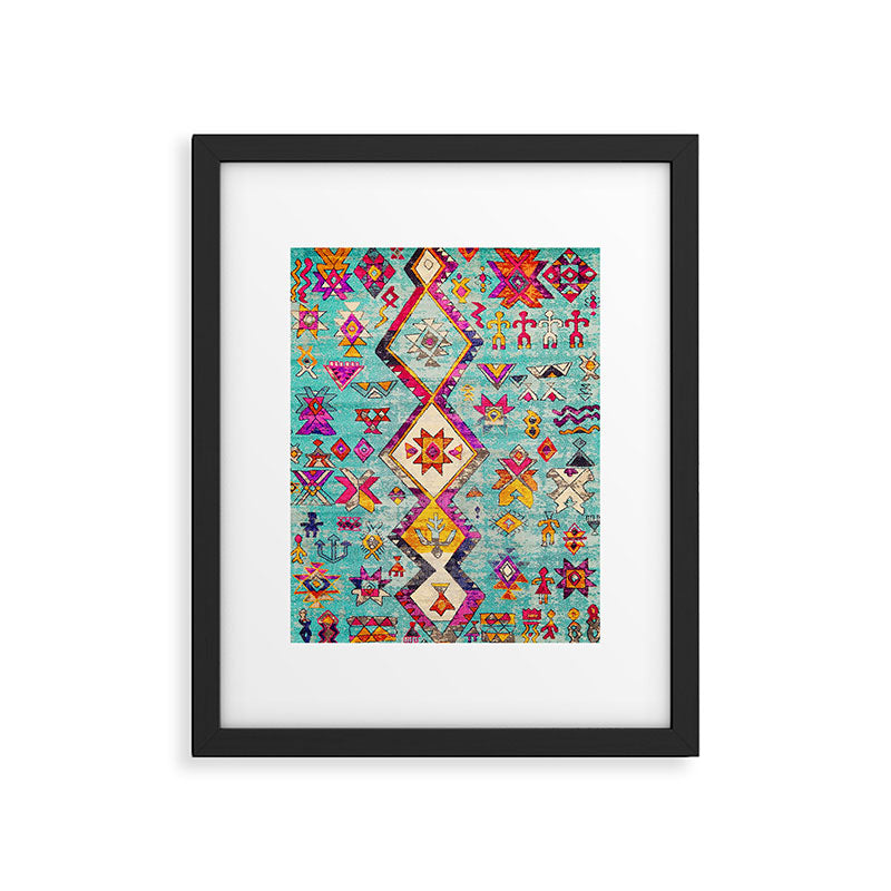 N178 - Antique Oriental Traditional Berber Bohemian Moroccan Style  Framed Art Print Gallery Image 6
