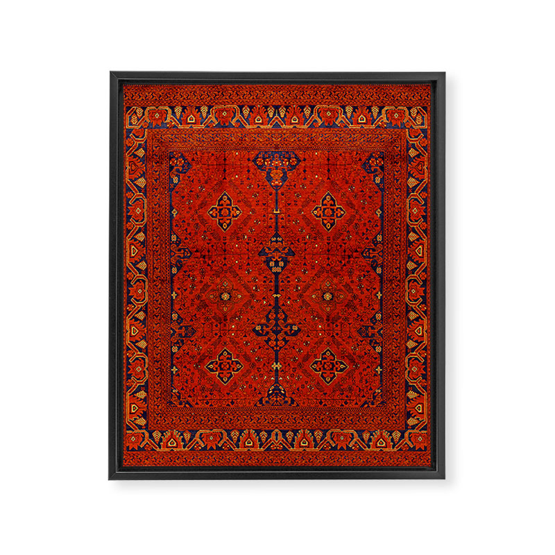 N194 - Red Berber Atlas Oriental Traditional Moroccan Style Framed Canvas Print Gallery Image 8