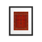 N194 - Red Berber Atlas Oriental Traditional Moroccan Style Framed Art Print Gallery Image 6