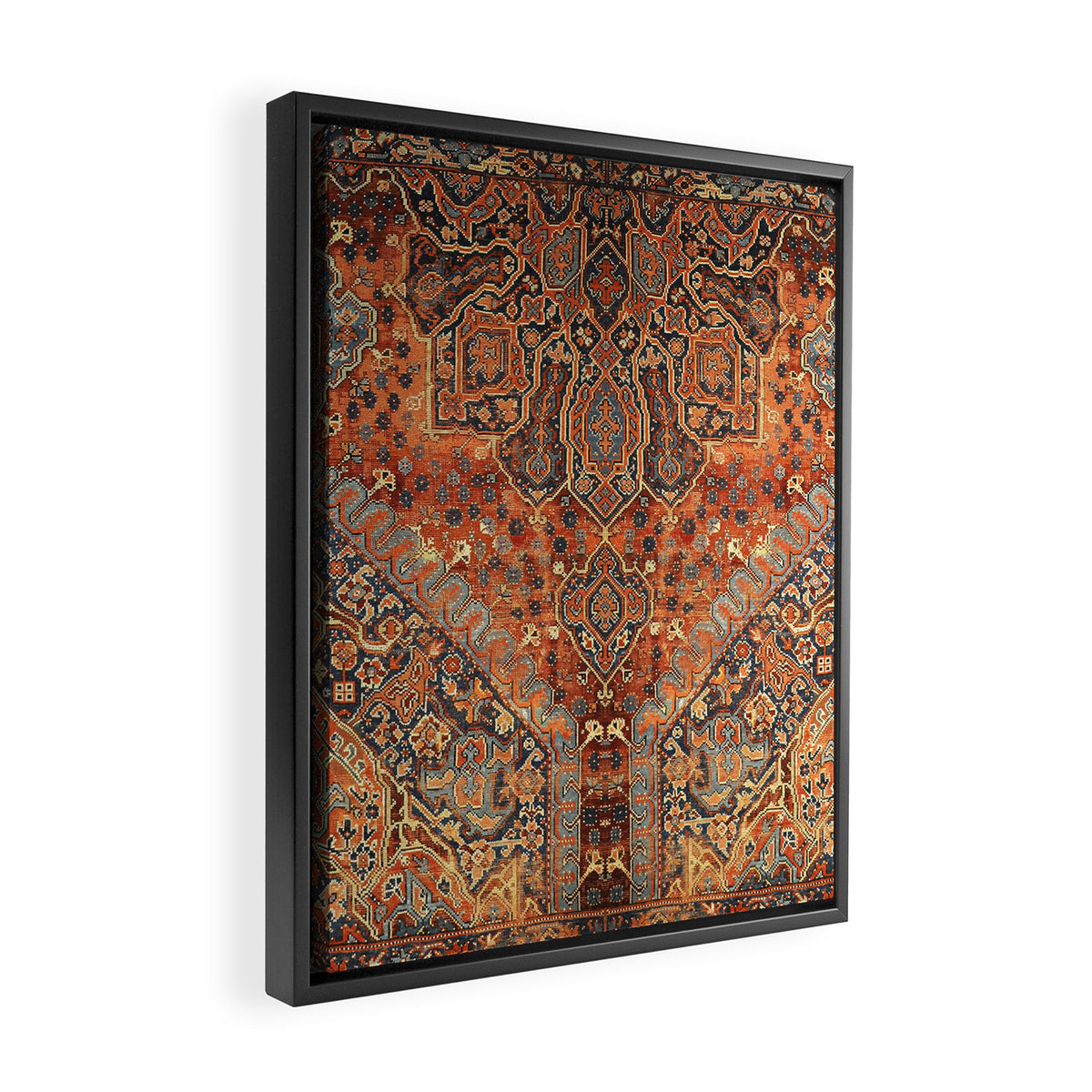 N198 - Vintage Heritage Traditional Golden Berber Moroccan Style Framed Canvas Print Gallery Image 2