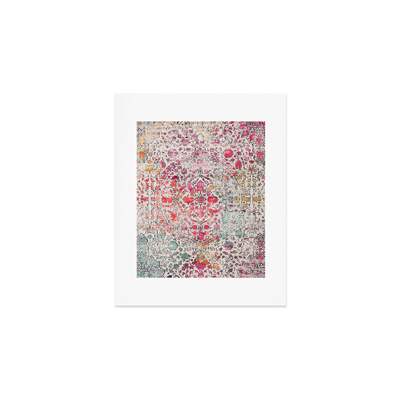 N258 - Vintage Glam Farmhouse Boho Traditional Floral Moroccan Style Art Print Gallery Image 1