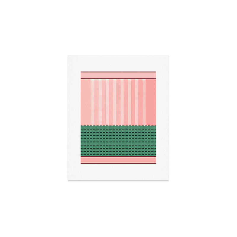 N28 - Anthropologie Traditional Moroccan Style Pink Texture Art Print Gallery Image 1